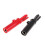 2 Pcs Alligator Clips with Button Plastic Terminal Test Clamps for Multimeter 1