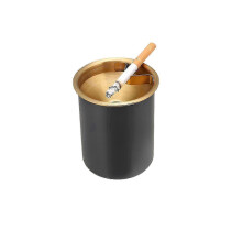 Cendrier en acier inoxydable résistant au vent pour cour extérieure, cendrier décoratif pour la maison ou le bureau, cendrier de bureau