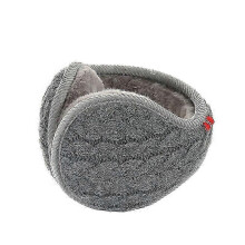 Unisex Warm Knitted Earmuffs for Women's Cashmere Winter Solid Color Outdoor Fur Earmuffs, Adjustable