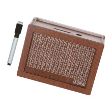 Traditional Wood Savings Box With Clear Pound Counter-3000