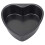 Aluminum Heart Cake Pan with Removable Bottom for Baking 2Pcs Black 1