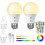 8W Rechargeable Smart RGB Light Bulb with Touch Control 9+3 Color Temperature 1