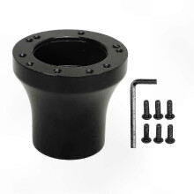 5 Hole 6 Hole Black Golf Carts Steering Wheel Hub Adapter Replacement for Suitable Brand