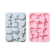 Moule en silicone en forme de couronne pour la décoration de bordures de gâteaux (lot de 6) - Outil de cuisine DIY