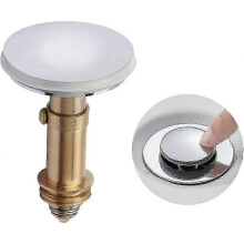 Pop-up-Ablaufgarnitur für Küchenspüle, Badezimmer, Waschbecken, Badewanne, massives verchromtes Messing, 38 mm