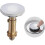 Pop-up drain for kitchen sink, bathroom, washbasin, bathtub, solid chromed brass, 38 mm 1