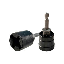Adapter für Nivellierheber, Scherenheber, hochfest, universell für 1/4"-Sechskantschaft, Schlagschrauber