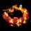 LED-blomsterkrone – justerbar stofftiara, 20 lys 1