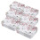 Decorative Rectangular Tin Box for Storage 6Pcs Floral Printed Metal 1