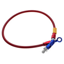 Manguera de freno de motocicleta de aluminio y caucho para línea de combustible de 60 cm