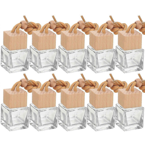 Perfume Diffuser Bottles Car Empty Bottles for Car Decoration 30Pcs Khaki