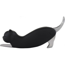 TrueZoo Allie the Black Cat Double Hinged Bottle Opener, Novelty Wine Key