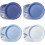 120 papírových talířů Dusty Blue 9 palců 1