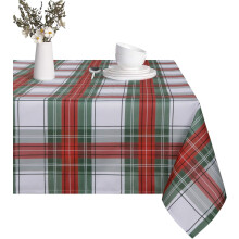 Buffalo Plaid -pöytäliina, punainen ja vihreä, 150x300 cm