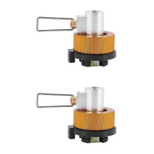 2x Conversion Adapter Camping Gas Stove Adaptor Valve Canister Gas Convertor Shifter Refill
