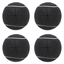 Lot de 4 balles de tennis pour pieds de meubles et protection des sols, balles de glissement universelles prédécoupées, robustes et durables.