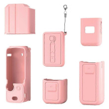 Silikonhülle für DJI OSMO Pocket 3 und Zubehör – Rundumschutz – Schutzhülle in Pink, Schwarz und Grau