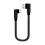 90 Degrees Black/ Blue/red 0.25m Double Elbow Type C Data Usb C Cable 1