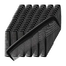 100 Pieces Hair Combs Bulk Black Plastic Pocket Hair Combs 5 Inch Fine and Wide Tooth for Women and Men, Hotel, Travel