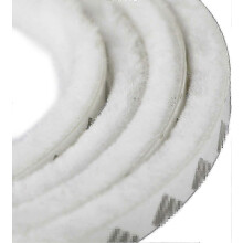 9mm x 15mm White Self-Adhesive Anti-Dust Brush Strip for Movable Windows & Doors