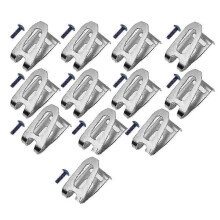 12 stuks heupgesp met schroef voor elektrisch gereedschap, geschikt voor BDA350, BDF343H en BDF451.
