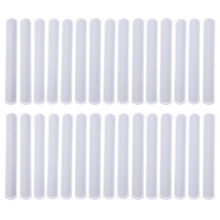 Lot de 30 bracelets à claquer blancs vierges, à personnaliser soi-même, en plastique, pour les fêtes.