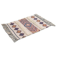 60x90cm Retro Bohemian Hand Woven Carpet For Room Window Bedside Linen Rug Table Runner Door Mat