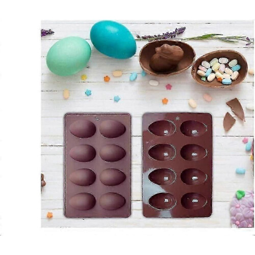 2pcs Easter Egg Mold, Half Egg Mold, Chocolate Mold, Silicone Cake Mold, For Making Easter Eggs, Cakes Or Various Desserts