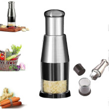 Prensa de ajos, picadora de ajos de acero inoxidable 304, trituradora de ajos manual para picar ajo, cortar pimientos y cebollas, accesorio de cocina.