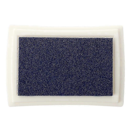 Blue Ink Pad Inkpad Rubber Stamp Finger Print Craft Non-
