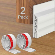 Tira aislante adhesiva blanca de 2 m x 50 mm para la parte inferior de la puerta.