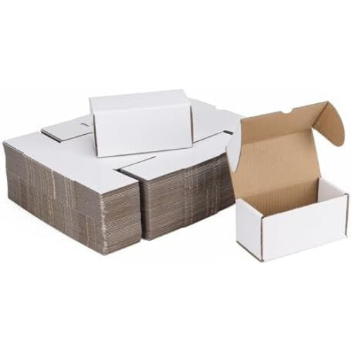 Caixas de papelão ondulado pretas 9x6x4 polegadas, ECT-32, pacote com 100 unidades
