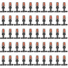100pcs Micro Spray Adjustable Flow Irrigation Drippers,adjustable Drip Irrigation Fogger Heads For Garden