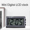 Reloj universal con pantalla LCD, reloj electrónico digital ABS para el salpicadero del coche. 1