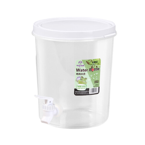 1-gallon klar drikkedispenser med tappehane