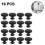 16 Pieces Cabinet Door Knobs, 30mm Vintage Dresser Knobs Set High Quality 1