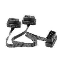 Câble d'extension OBDII plat et fin, répartiteur en Y 16 broches OBD2, double connecteur mâle-femelle