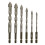 6PCS 4-Flute Sawtooth Eccentric Drill Bit, High Hardness Skewed Eccentric Drill Bits 1