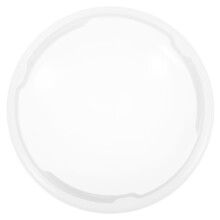 Abat-jour rond en PVC blanc pour plafonnier, 22,7 cm de diamètre