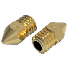 5PCS 0.4mm H59 Brass Nozzles Compatible with Zortrax M200 V2 Hot-End Extrusion Head