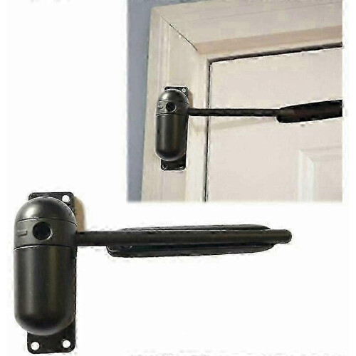 Adjustable Safety Spring Door Closer, Automatic Self-Closing Door Solution for Left Right Handed Doors with Adjustable Locking
