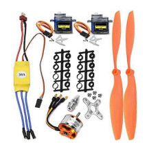 Motore 2212 1400KV, ESC 30A, servo SG90, elica 8060, set per aereo RC, quadricottero, ala fissa