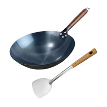 Deevoka Wok Pan with Wooden Handle 30 cm