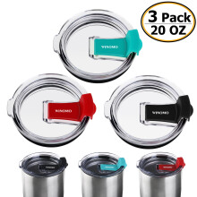 Juego de 3 tapas para vasos WINOMO de 20 oz