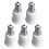 E14 naar E27 lampfitting adapterset van 5 1