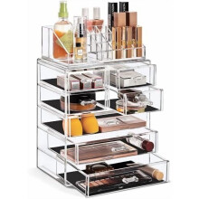 Akryl makeup-organisator med 7 skuffer og toprum