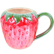 Caneca de cerâmica em formato de fruta, 15 cm