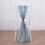 Stofblauwe chiffon stoelstrikken (10 stuks) 1