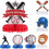 Baseball-Waben-Deko-Set – 2er-Pack 1