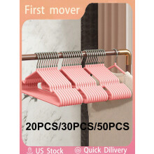 Kleiderbügel aus rosa Eisen, 50er-Packung